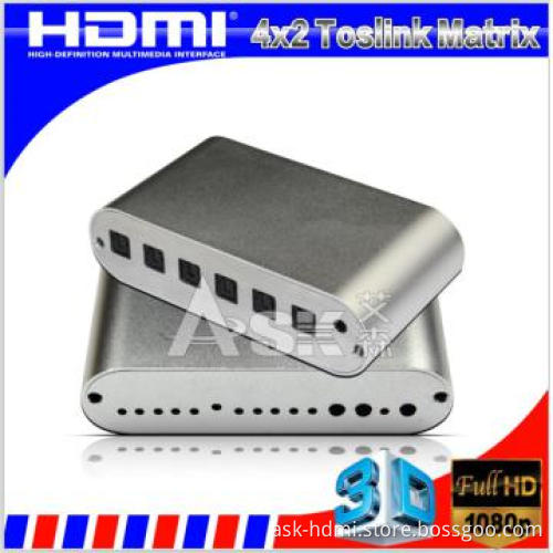 Spidf/ Toslink HDMI 4 x2 matrix